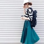 スカート×リュックがかわいい!秋はリュックでアクティブコーデを楽しもう♪